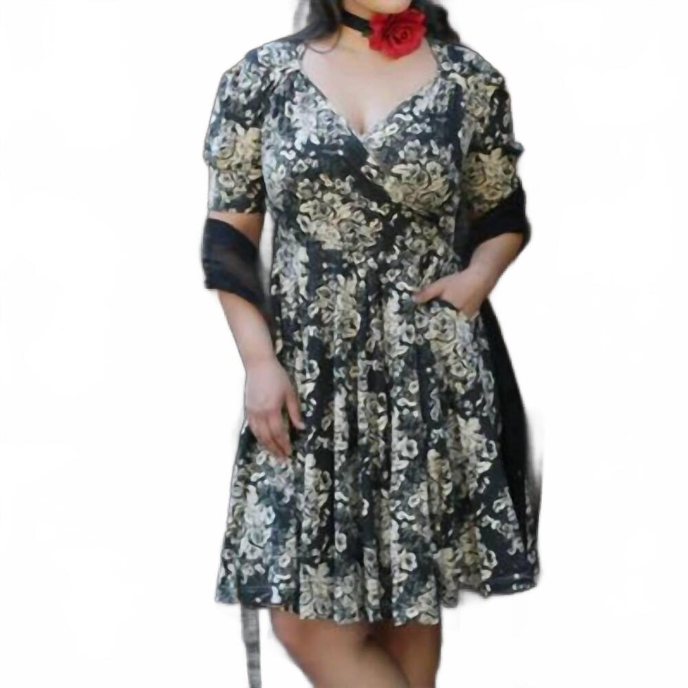 NEW EFFIE'S HEART memories mini dress in baroque